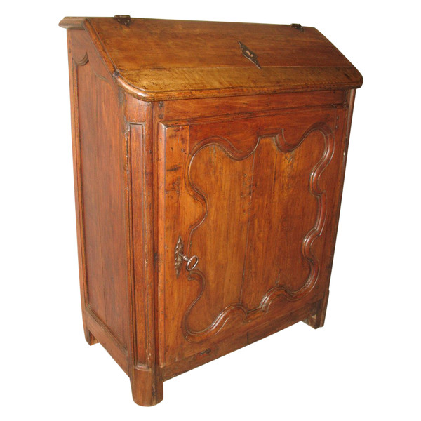 Scriban Eselsrücken oder Hang Schreibtisch Regency Epoche aus Obstbaumholz Herkunft Périgord 18.