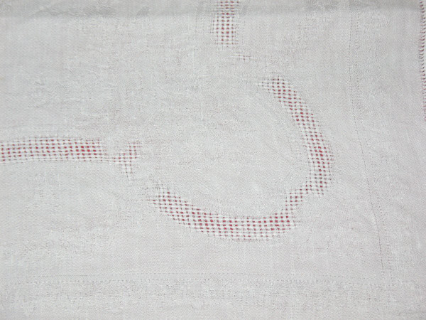 8 tovaglioli damascati con iniziale giorni H D perfette condizioni