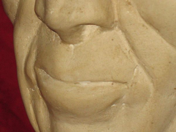 Buste homme en pierre de Bourgogne signé Moudie époque 20ème