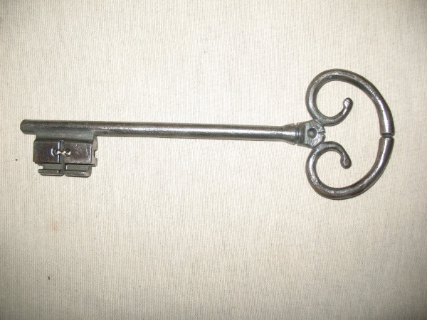 Large wrought iron castle lock