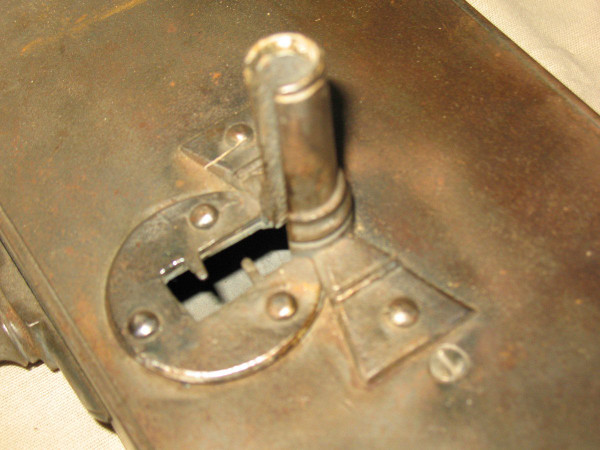 Large wrought iron castle lock