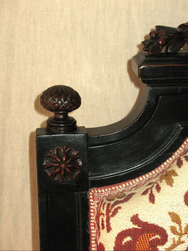 Suite di 6 sedie in mogano, periodo Napoleone III, XIX secolo, stile Luigi XVI