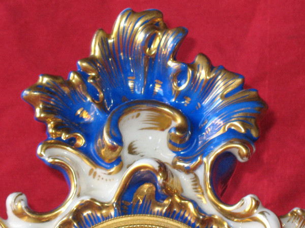 Paris porcelain clock Jacob Petit 19th century