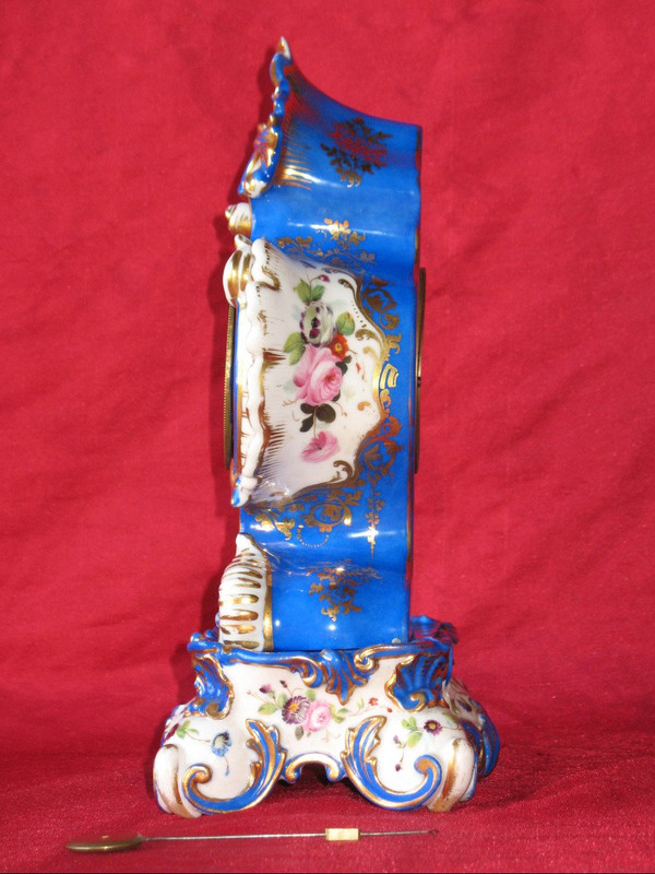 Paris porcelain clock Jacob Petit 19th century