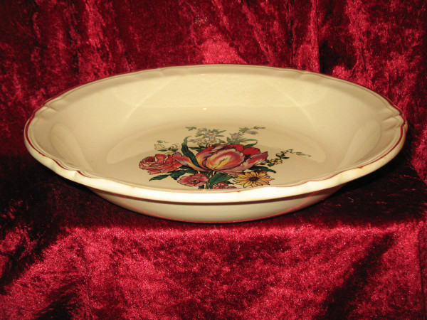 Sarreguemines earthenware dinner service with Lorraine decor