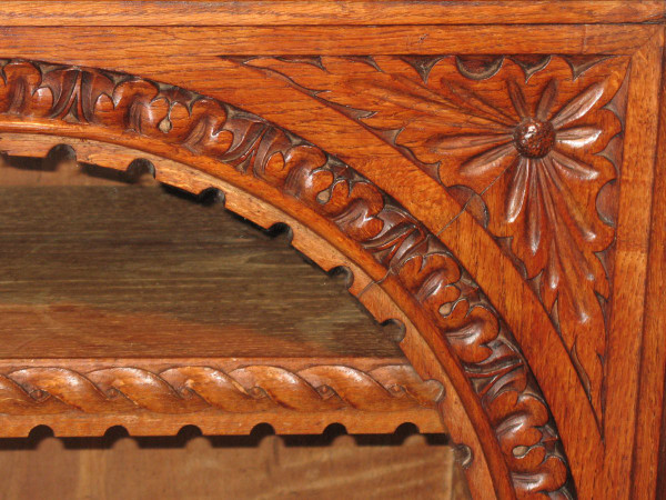 Carved glass dresser in Renaissance style from: Toulouse-Lautrec castle, 19th century