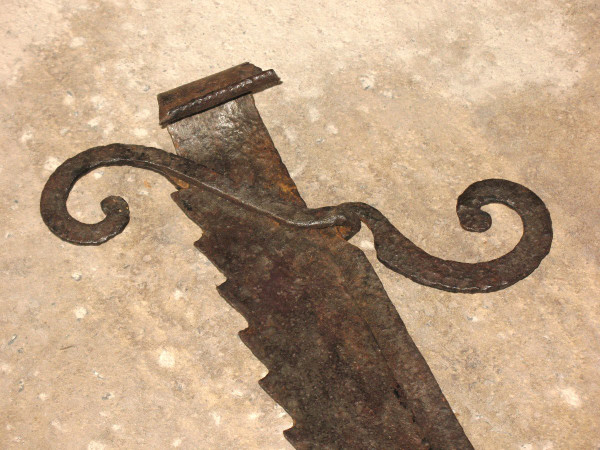 Crémaillère en fer forgé époque 18ème Origine Périgord