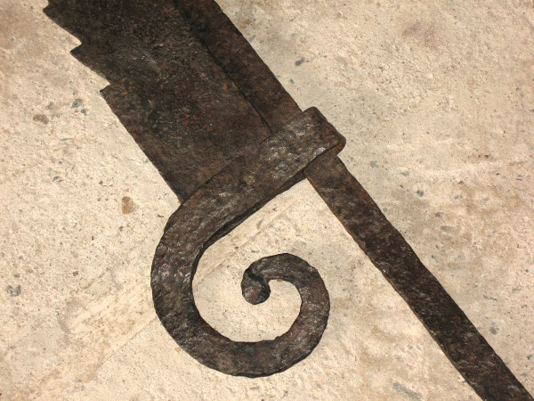 Crémaillère en fer forgé époque 18ème Origine Périgord