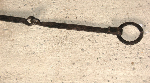 Crémaillère en fer forgé époque 18ème Origine Périgord