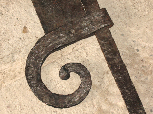 Crémaillère en fer forgé époque 18ème Origine Périgord