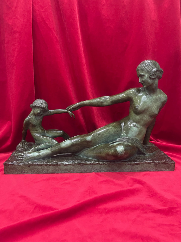 Sculpture Bronze Art déco 1930 Marcel BOURAINE 1886-1948