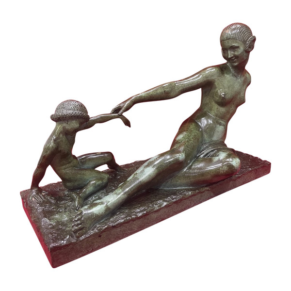 Bronze sculpture Art Deco 1930 Marcel BOURAINE 1886-1948