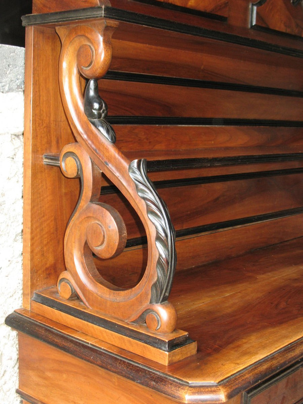 Buffet Saint Hubert 19th century in solid walnut