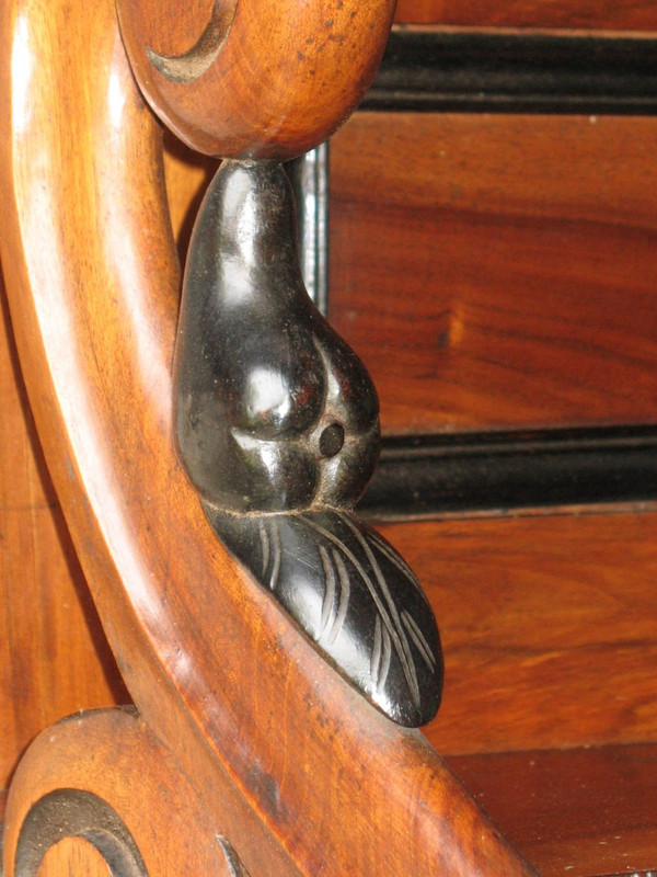 Buffet Saint Hubert 19th century in solid walnut