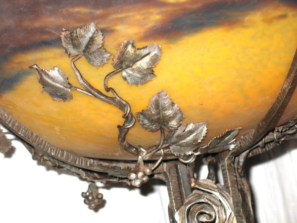 Art Deco period floor lamp in the taste of Edgar Brandt