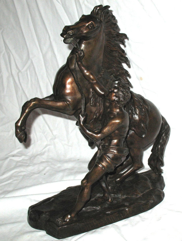 Cavallo di Marly in bronzo dopo G. Coustou XIX secolo