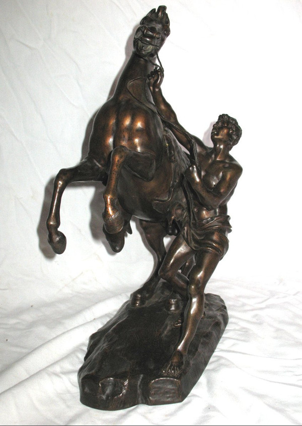 Cavallo di Marly in bronzo dopo G. Coustou XIX secolo