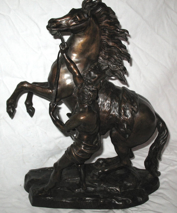 Cavallo di Marly in bronzo dopo G. Coustou XIX secolo