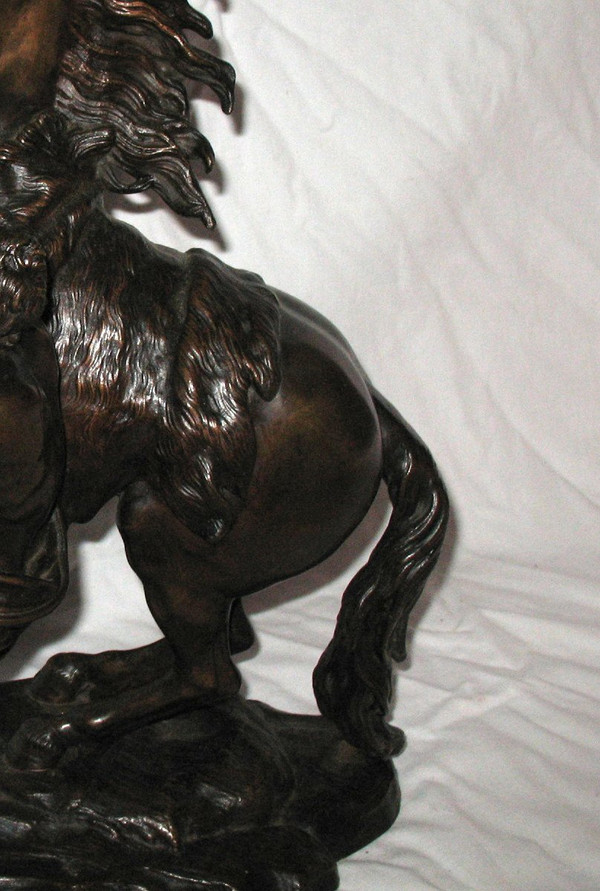 Cavallo di Marly in bronzo dopo G. Coustou XIX secolo