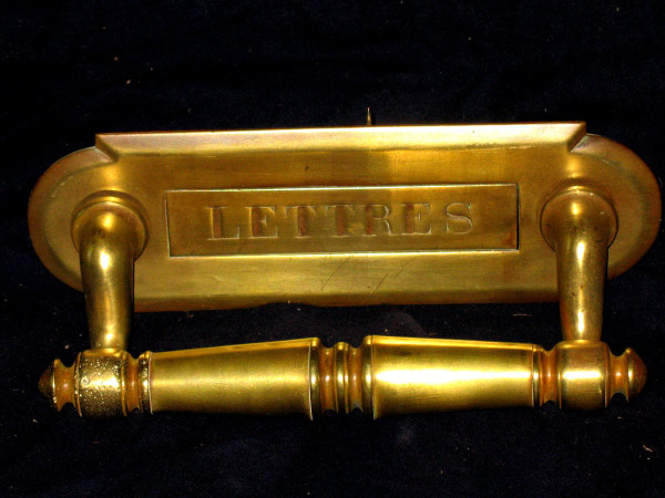 Poignée de porte d'entrée en bronze  époque 19ème