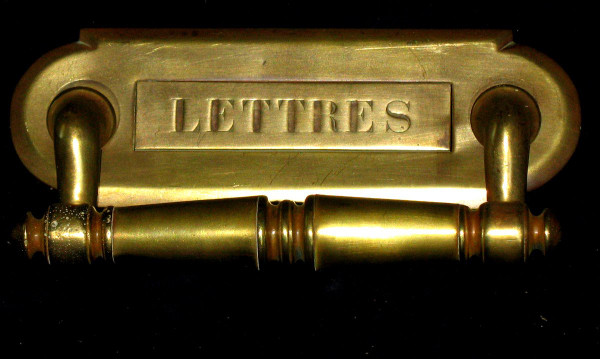 Poignée de porte d'entrée en bronze  époque 19ème