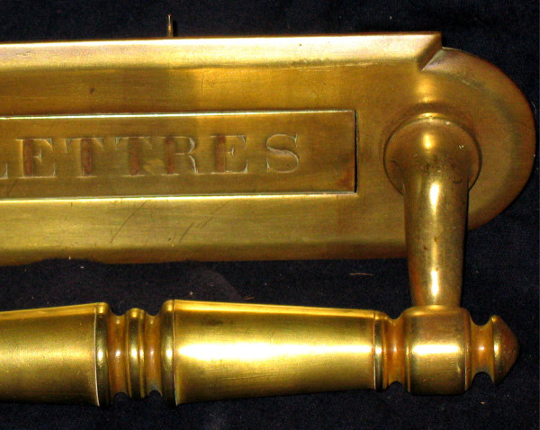 Poignée de porte d'entrée en bronze  époque 19ème