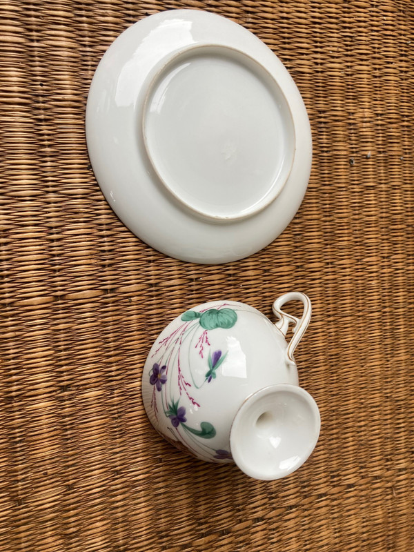 Fine porcelain cup and saucer