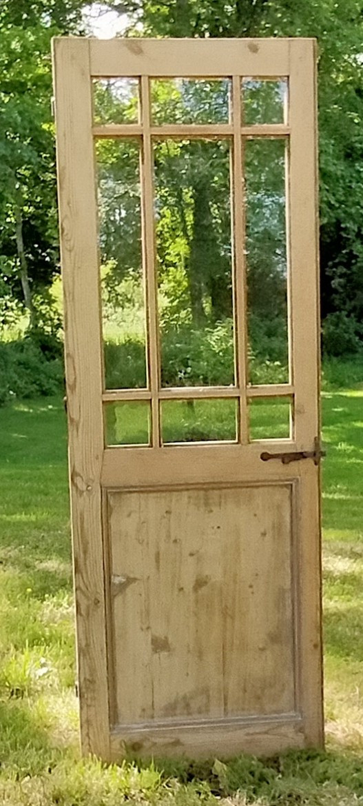 Antique 9-panel glazed door in very good condition