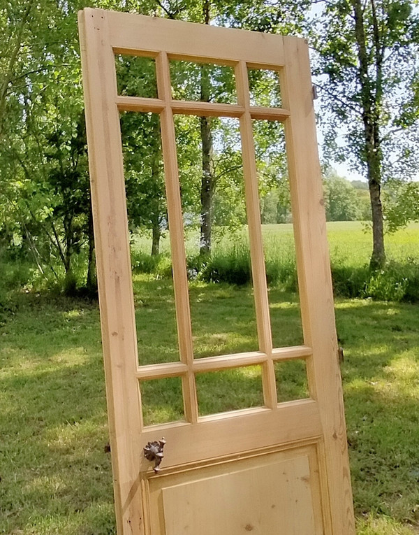 Antique 9-panel glazed door in very good condition