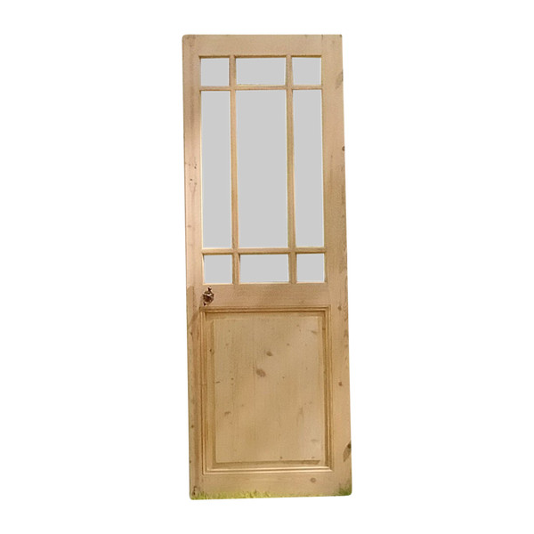 Antique 9-panel glazed door in very good condition