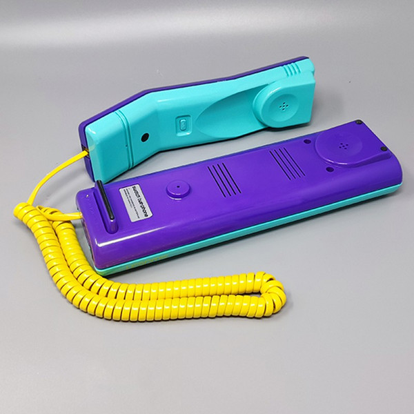1980 Wunderschöne Swatch Twin Phone "Puzzle" mit der Originalbox. Memphis-Stil