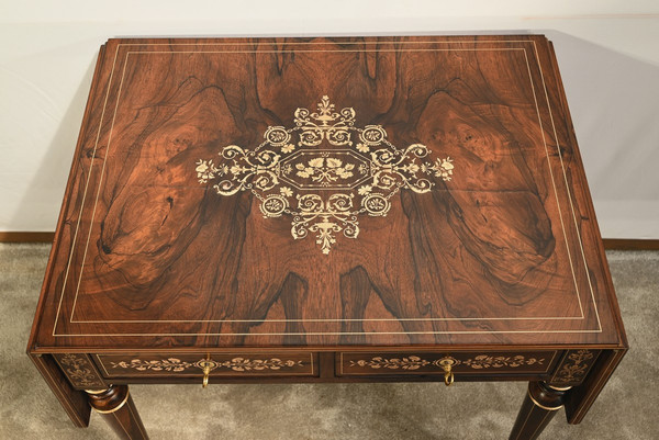Table en Palissandre, style Louis XVI, époque Napoléon III – Milieu XIXe