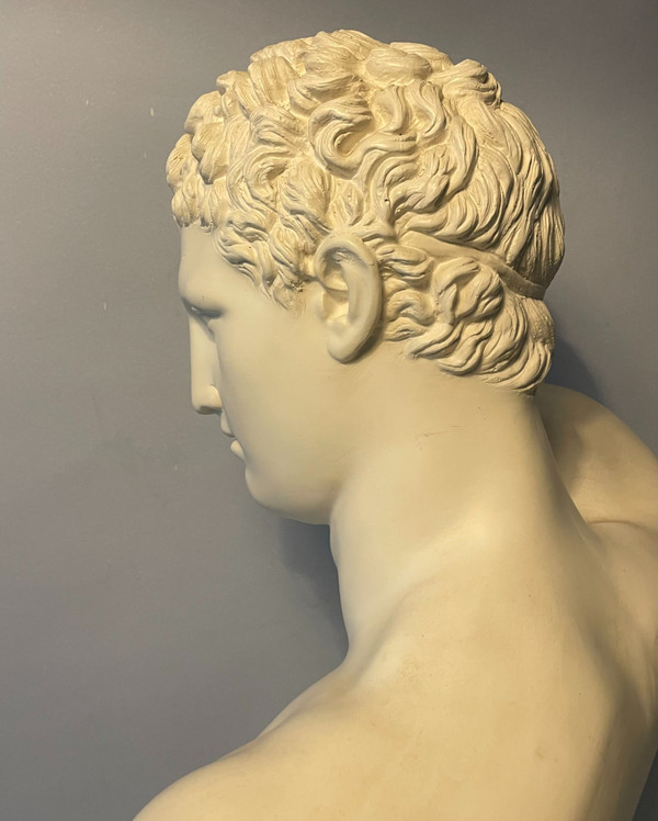 Hermes di Prassitele - Busto in gesso (Mercurio o Hermes) - H 54