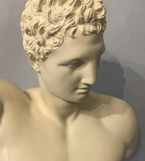 Hermes di Prassitele - Busto in gesso (Mercurio o Hermes) - H 54