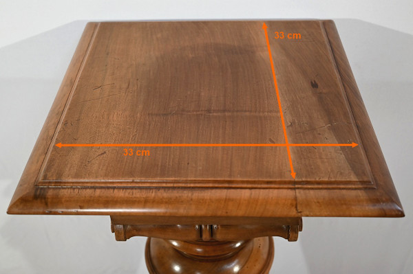 Importante Colonne en Noyer, style Louis XVI – Fin XIXe