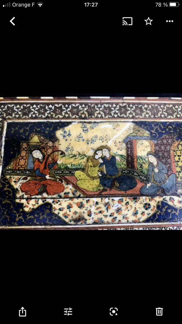 Coffret persan dynastie Qajar