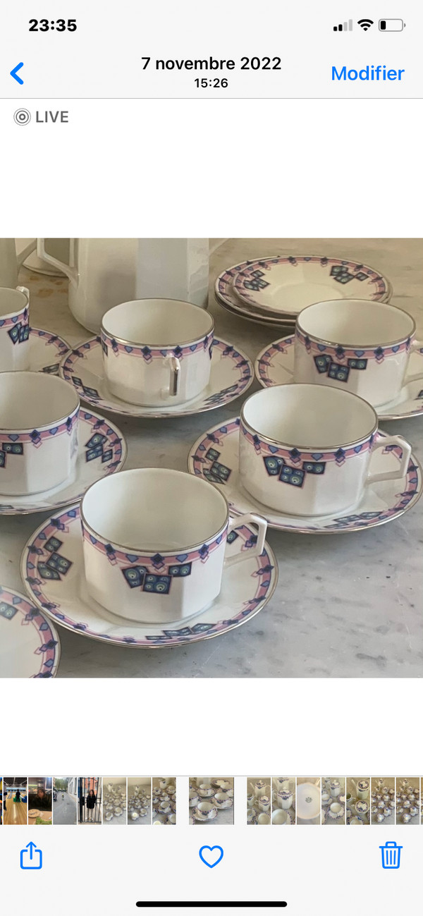Art Deco porcelain tea and coffee set