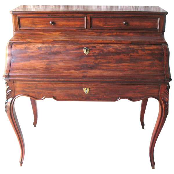 19th century mahogany cylinder desk