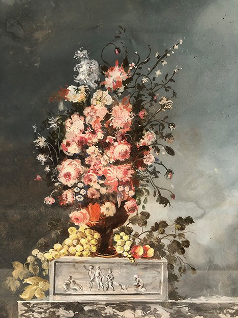 Bouquet de fleurs, aquarelle encadrée