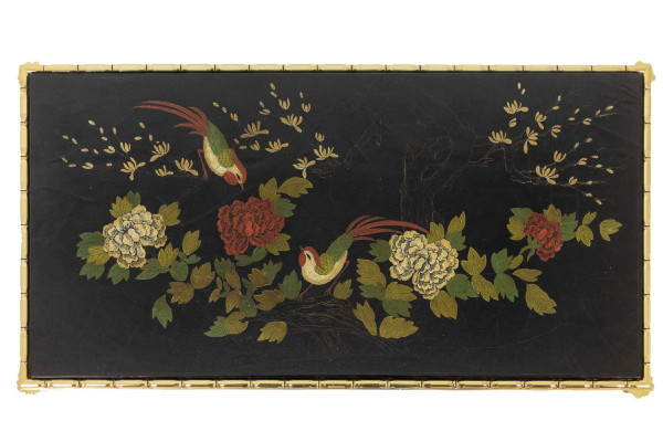 Maison Baguès, Coffee Table In Lacquer And Bronze, 1950s, LS5547809B