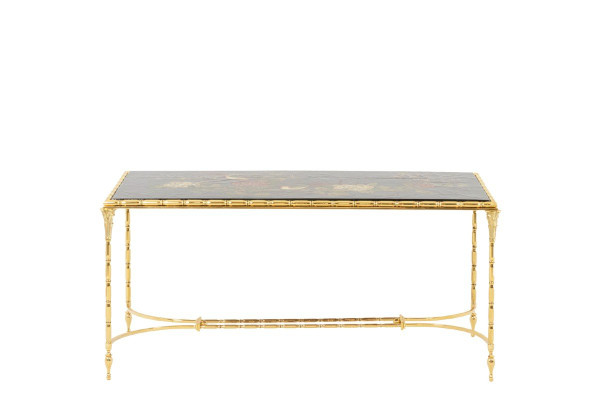 Maison Baguès, Coffee Table In Lacquer And Bronze, 1950s, LS5547809B
