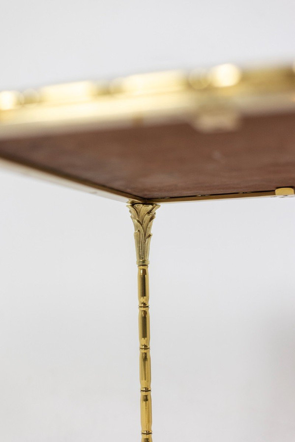 Maison Baguès, Coffee Table In Lacquer And Bronze, 1950s, LS5547809B