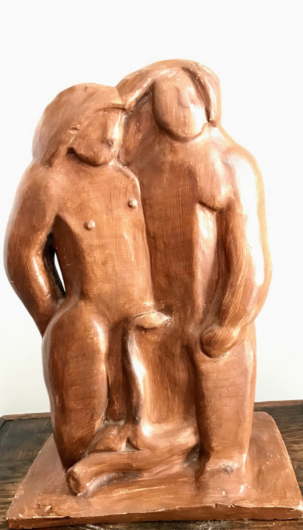 Adam et Ève, 1932, 2ème version, Joseph Czaky (1888-1971)