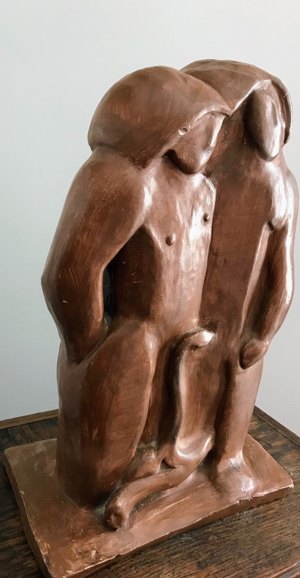 Adam et Ève, 1932, 2ème version, Joseph Czaky (1888-1971)