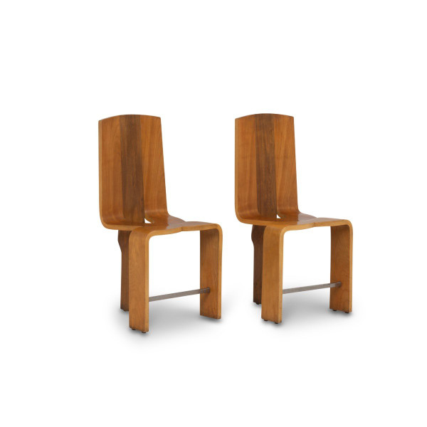 Set di otto sedie in betulla bionda, anni '80, LS54792009B
