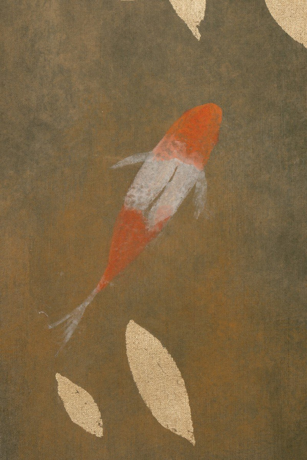 Leinwandbild, Koi-Karpfen, Zeitgenössische Arbeit, LS5648675C