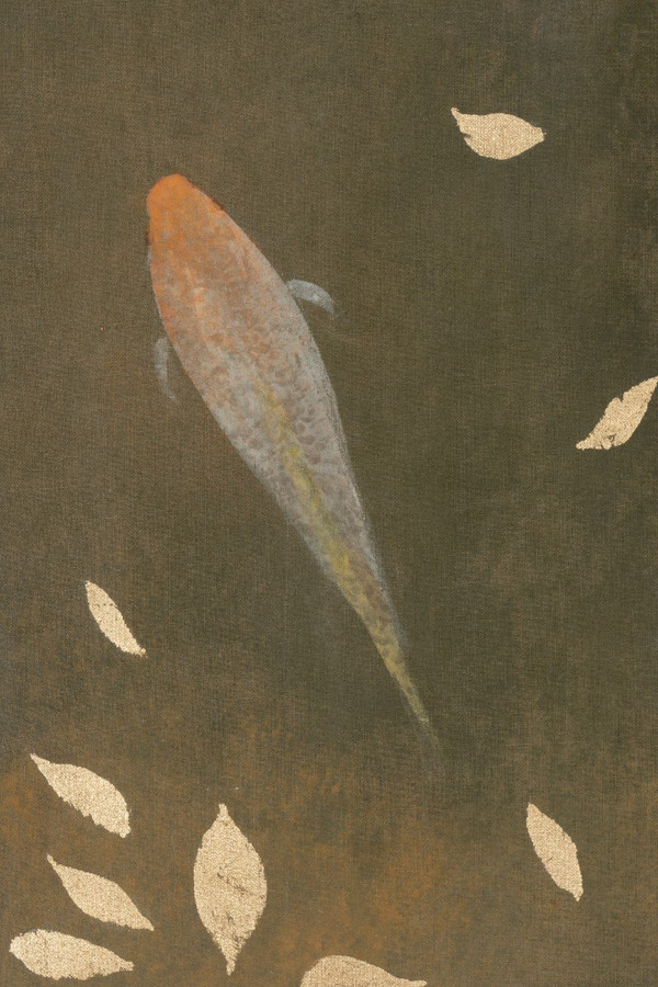 Leinwandbild, Koi-Karpfen, Zeitgenössische Arbeit, LS5648675C