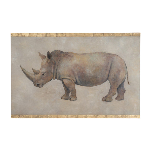 Gemalte Leinwand, Rhinozeros, Zeitgenössische Arbeit, LS56421351A