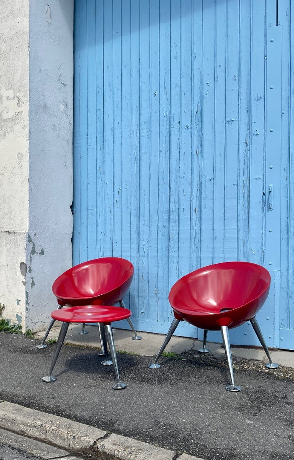 Salotto di design termoformato, anni '70