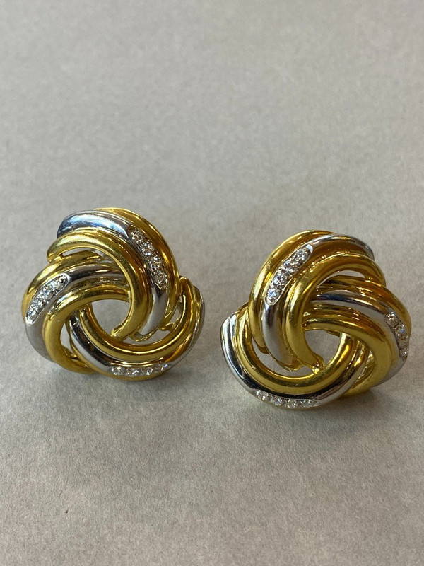 Gold- und Diamantohrringe Ref. 388.167